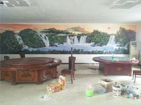 雷波墙绘-写实风景