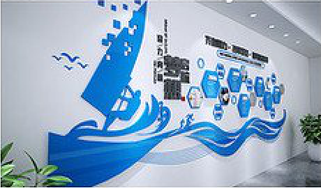 雷波海浪主题文化墙如何设计？