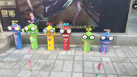 雷波商业区彩绘