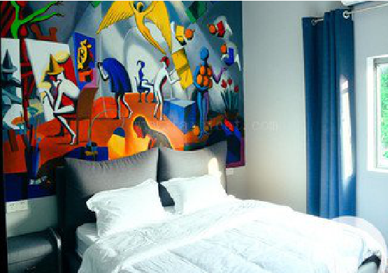 雷波对于酒店的墙体彩绘而言更注重哪些方面？