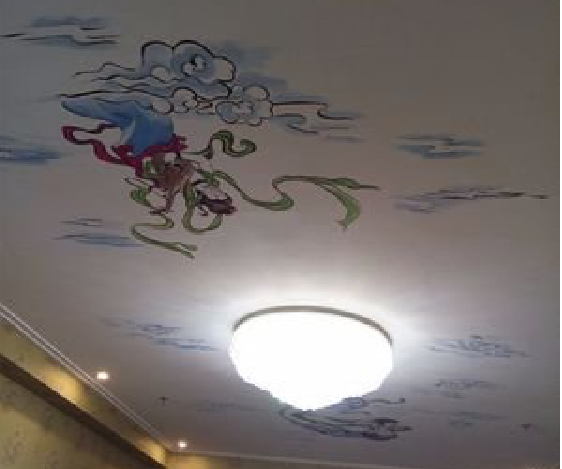 雷波如何快速绘制天花板上的手绘墙？