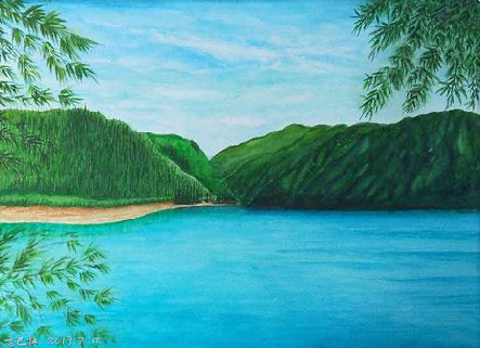 雷波在墙绘中，如何绘画绿水青山？