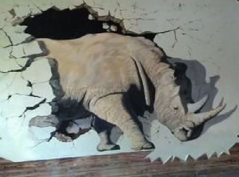 雷波在墙绘中，如何绘制3D效果？