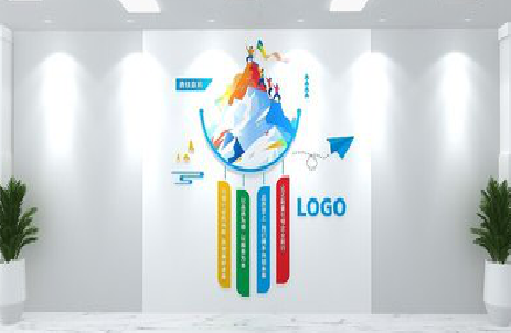 雷波公司企业形象墙的工艺材料有哪些？