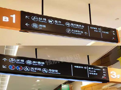 雷波如何通过商场标识牌引导客流分布？